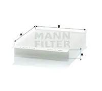 Cabin filter Eng.compart. passeng. side, below plenum chamber cover CU 2143