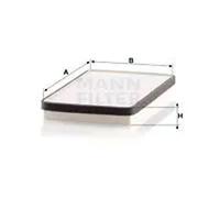 MANN-FILTER CU 2650 Cabin Air Filter - for Cars + Transporters
