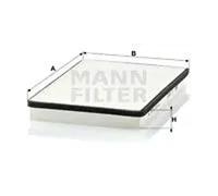 Cabin filter Eng.compart. passeng. side, below plenum chamber cover CU 2672