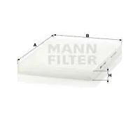 Cabin filter Eng.compart. passeng. side, below plenum chamber cover CU 2882