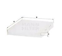 Cabin filter Eng.compart. passeng. side, below plenum chamber cover CU 3059