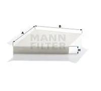 Cabin filter Eng.compart. passeng. side, below plenum chamber cover CU 3172