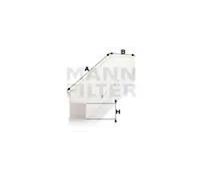 Pollen / Cabin Filter fits JEEP GRAND CHEROKEE Mk2, Mk3 4.7 99 to 10 Mann New