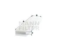 Cabin filter Eng.compart. passeng. side, below plenum chamber cover CU 5480