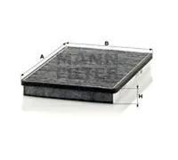 Cabin filter Eng.compart. passeng. side, below plenum chamber cover CUK 2672