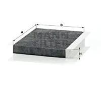 Cabin filter Eng.compart. passeng. side, below plenum chamber cover CUK 2680