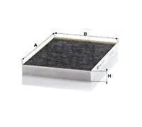 MANN-FILTER CUK 3137 Cabin Air Filter - Pollen Filter with Activated Carbon - for Cars + Transporters