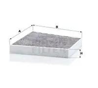 MANN-FILTER CUK 3172 Cabin Air Filter - Pollen Filter with Activated Carbon - for Cars + Transporters