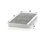 MANN-FILTER CUK 3567 Cabin Air Filter - Pollen Filter with Activated Carbon - for Cars + Transporters
