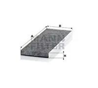 Cabin filter Eng.compart. passeng. side, below plenum chamber cover CUK 4151