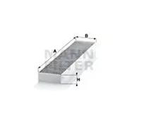 MANN Filter CUK5141 Cabin Air Filter 35mm Height Fits Ford Mondeo Jaguar X-Type