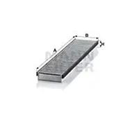 Cabin filter Eng.compart. passeng. side, below plenum chamber cover CUK 5257