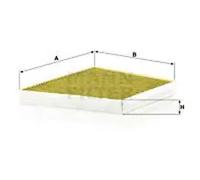 Cabin filter Eng.compart. passeng. side, below plenum chamber cover FP 3172