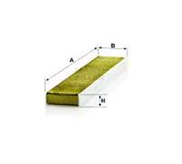 Cabin filter Eng.compart. passeng. side, below plenum chamber cover FP 5141