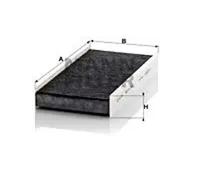 MANN-FILTER Cabin Air Filter CUK 3847 - Activated Carbon - for Cars & Transporters