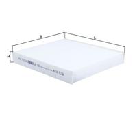 Cabin Filter LA100 Mahle 06801S10000 JKR100080 06801S10305 79831S04003
