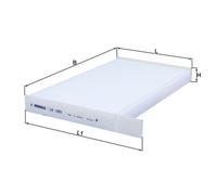 MAHLE ORIGINAL LA 1205 Pollen filter