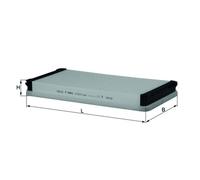 Cabin Filter LA32/3 Mahle 99657221901 99657221902