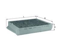 Cabin Filter LAK54/1 Mahle 30676419 9171757