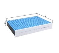 Cabin Pollen Filter LAO812 Mahle 64116821995 64119237555 64119395845 6821995