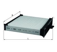 Cabin Filter Mahle LA227 for Renault Scenic 1.6 05-09