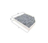 Cabin Filter Mahle LAK1161 for Mercedes-Benz C C220 2.2 15-18