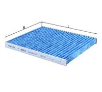 Cabin Filter Mahle LAO241 for Fiat 500 1.2 07-