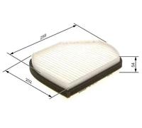Cabin filter Particulate Filter 1 987 432 001 BOSCH for MERCEDES-BENZ CHRYSLER