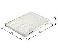 Bosch Cabin Air Pollen Filter 507720117 (M2040) - Filters Pollen and Dust, H31mm L302mm