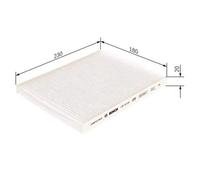 Cabin filter Particulate Filter 1 987 432 253 BOSCH for HYUNDAI KIA