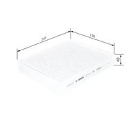 Cabin filter Particulate Filter 1 987 435 003 BOSCH for BMW ALPINA