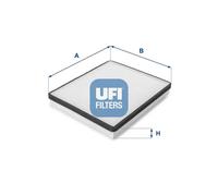 Cabin filter Particulate Filter 53.057.00 UFI for ROVER MG