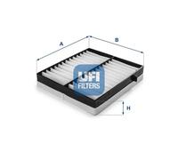 UFI Cabin Air Filter Particulate 40mm Height For Mercedes-Benz M-Class 53.100.00