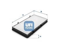 UFI Filters, Cabin Air Filter 53.131.00, Replacement Cabin Air Filter, Suitable for Cars, Applicable to Various Models of Nissan, Opel, Renault and Vauxhall