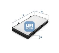 UFI Filters, Cabin Air Filter 53.131.00, Replacement Cabin Air Filter, Suitable for Cars, Applicable to Various Models of Nissan, Opel, Renault and Vauxhall