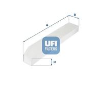 Cabin filter Particulate Filter 53.257.00 UFI for JEEP GRAND CHEROKEE III