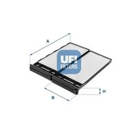 Cabin filter Particulate Filter 53.258.00 UFI for NISSAN PATROL GR Mk II Wagon