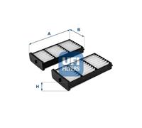 Cabin filter Particulate Filter 53.274.00 UFI for MITSUBISHI SHOGUN PININ I