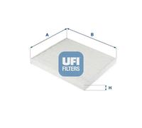Cabin filter Particulate Filter 53.326.00 UFI for JEEP CHEROKEE CHEROKEE VAN