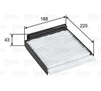 Valeo Cabin Air Filter 698753 - Pollen/Particle Filter - Fits Dacia, Lada, Nissan, Renault