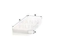 Cabin filter Particulate Filter CU 45 004 MANN-FILTER