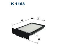 Cabin filter Particulate Filter K 1163 FILTRON for LAND ROVER FREELANDER I