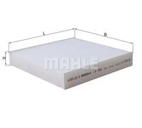 Cabin filter Particulate Filter LA 1566 KNECHT for SUZUKI IGNIS III