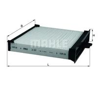 Mahle Original Cabin Filter LA227 - Pollen Filter 272772435R - fits Renault Scenic Mk2 2.0 (03-09)