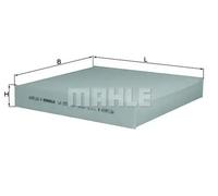 MAHLE LA 293 Interior Cabin Air Filter - Pollen Filter - Car