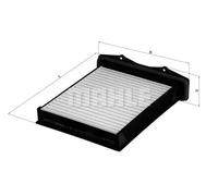 Pollen / Cabin Filter LA360 Mahle JKR100280 LR029773 70347262 79925992 Quality
