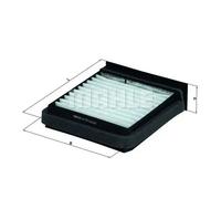 Cabin filter Particulate Filter LA 376 KNECHT for MITSUBISHI VOLVO