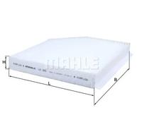 MAHLE LA 386 Interior Cabin Air Filter - Pollen Filter - Car