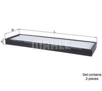 MAHLE LA 495/S Pollen filter