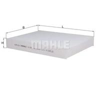 Pollen / Cabin Filter fits NISSAN NV300 X82 1.6D 2.0D 2016 on Mahle 2727900Q0B